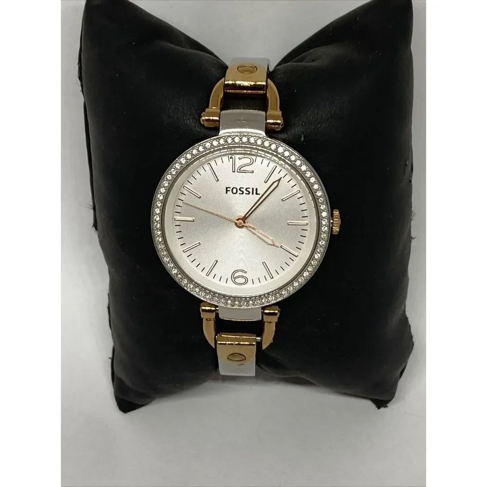 Fossil Georgia ES3447 Women's Stainless Steel Analog Dial Quartz Watch JK862